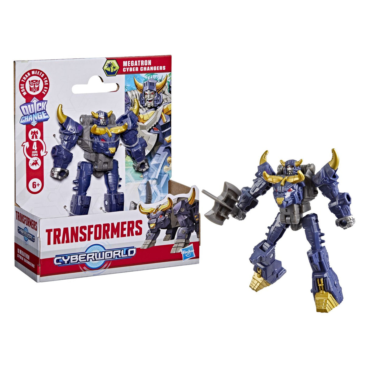TRANSFORMERS CYBERWORLD ROBOT MEGATRON CONVERTIBIL 10CM