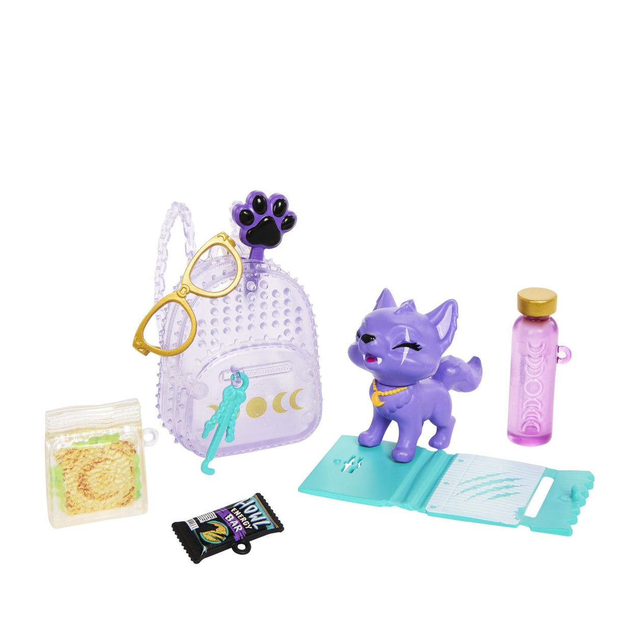 MONSTER HIGH PAPUSA CLAWDEEN WOLF SI CATELUL CRESCENT