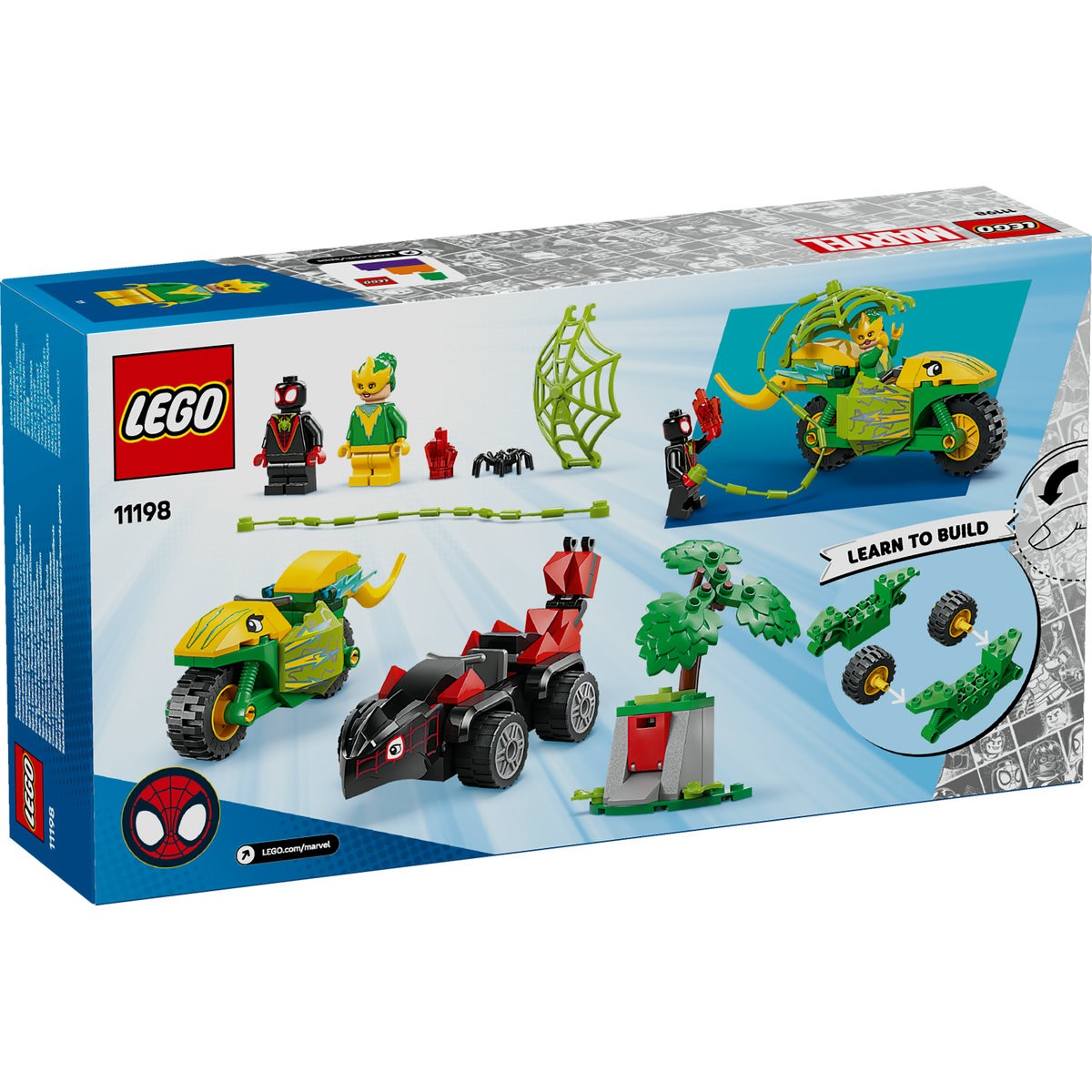 LEGO SPIDEY SPIN SI ELECTRO IN DINO-VEHICULE 11198