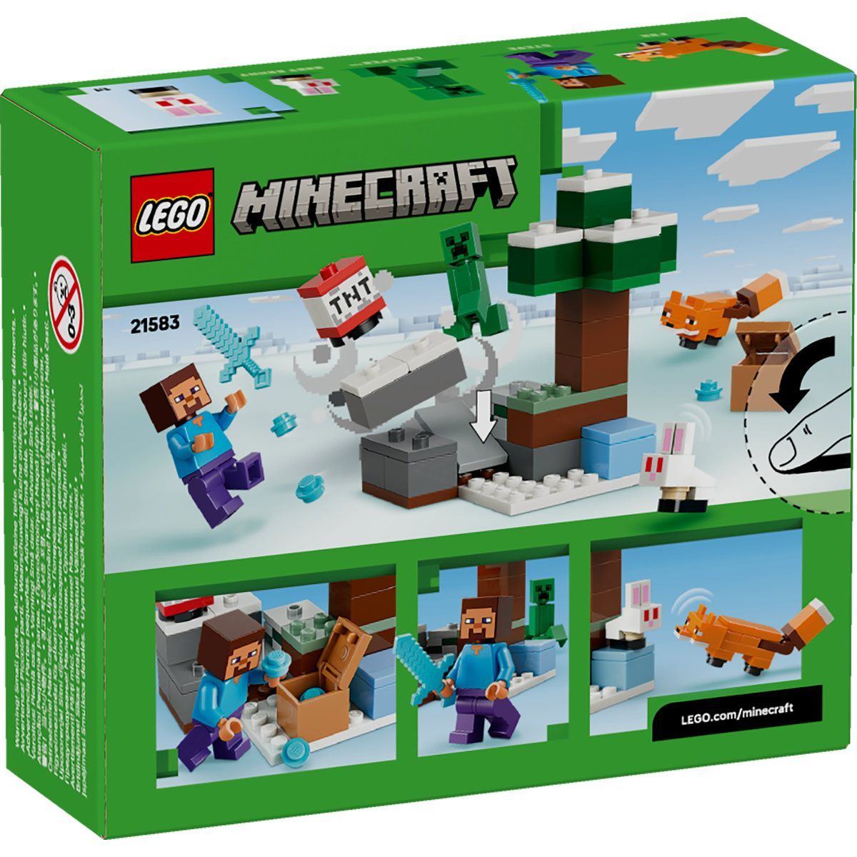 LEGO MINECRAFT AVENTURA DIN TAIGA A LUI STEVE 21583