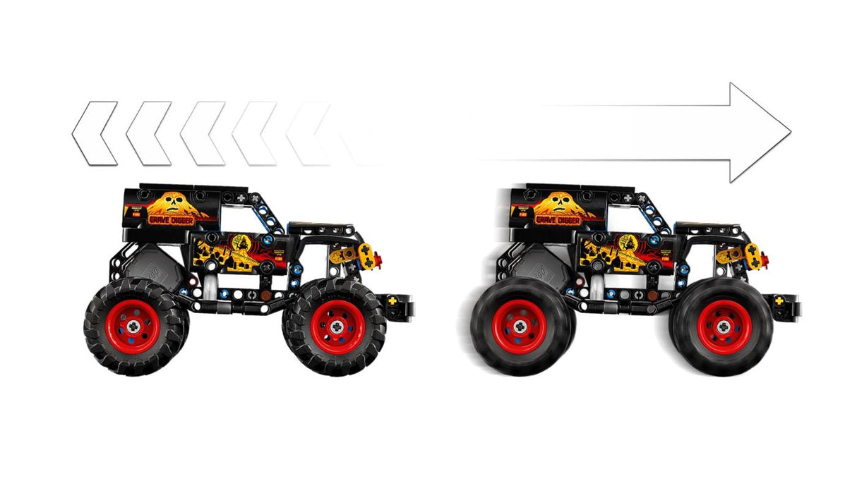 LEGO TECHNIC MONSTER JAM GRAVE DIGGER FOC SI GHEATA 42219