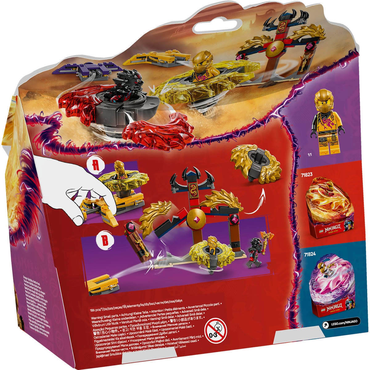 LEGO NINJAGO PACHET DE LUPTA CU DRAGONI SPINJITZU 71826