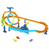 HOT WHEELS STUNT TRACKS PISTA CICLON DE LANSAREA RAPIDA CU MASINUTA INCLUSA