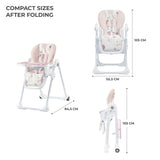 SCAUN DE MASA KINDERKRAFT YUMMY PLIABIL, PINK