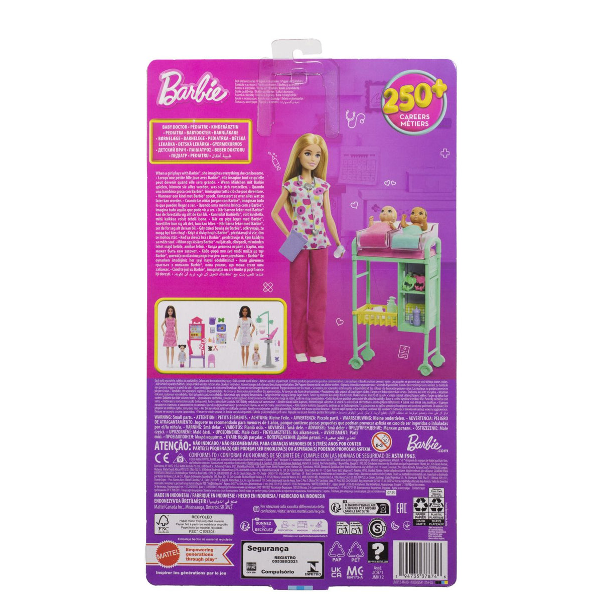 BARBIE YOU CAN BE ANYTHING PAPUSA DOCTOR PEDIATRU CU ACCESORII