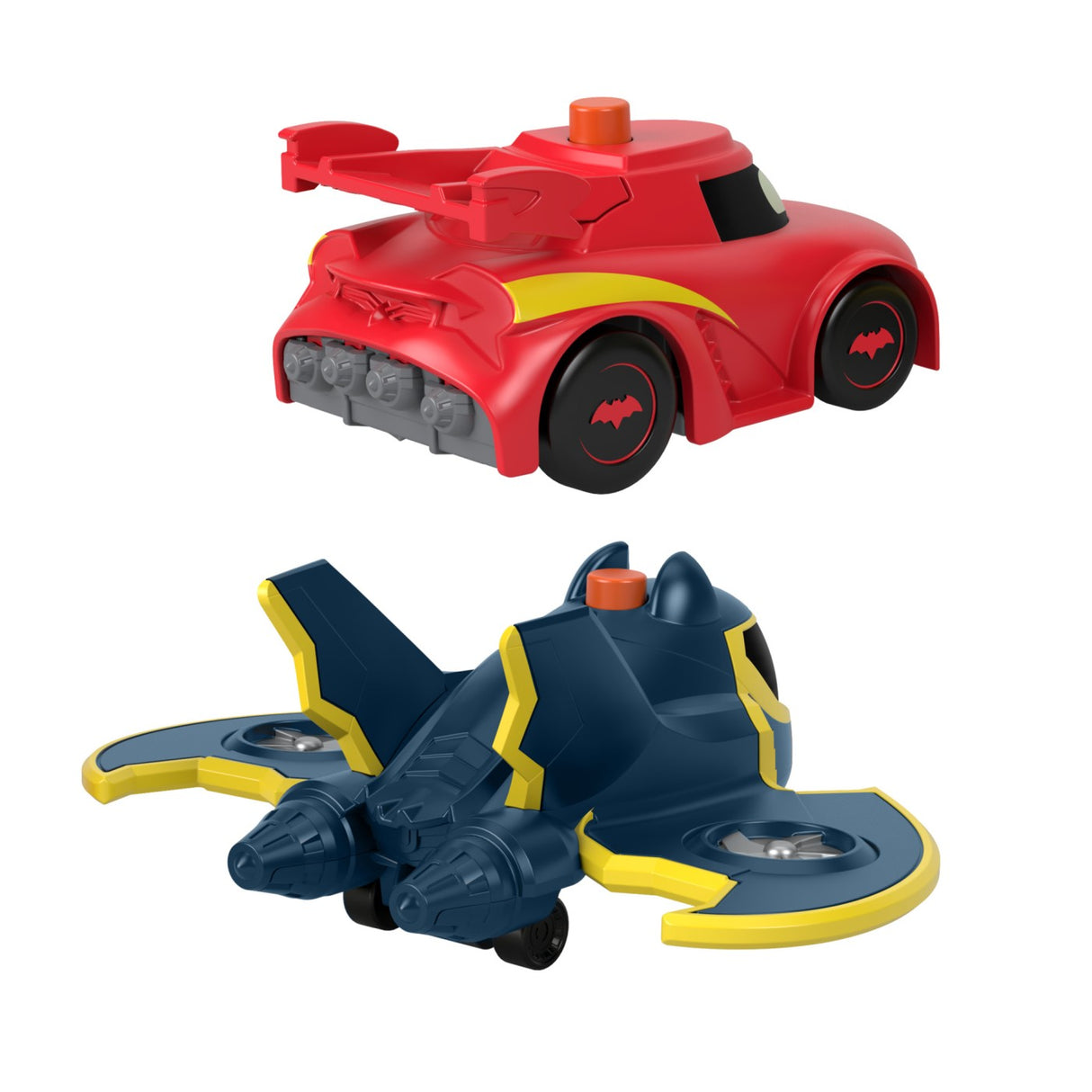 FISHER PRICE BATWHEELS SET 2 MASINUTE CU LUMINI REDBIRD SI BATWING SCARA 1:55