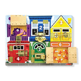 MELISSA AND DOUG SET DE INVATARE PLACA CU ZAVOARE DIN LEMN