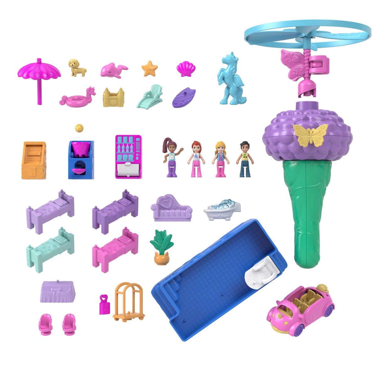 POLLY POCKET VALIZA UNICORN