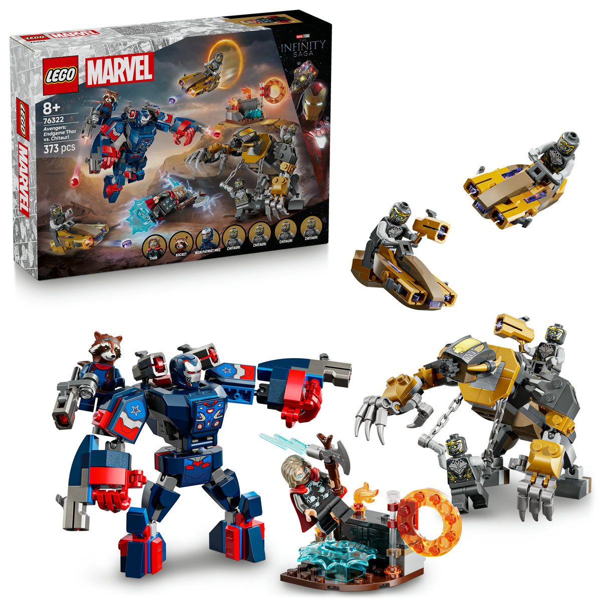 LEGO MARVEL RAZBUNATORII THOR VS CHITAURI SFARSITUL JOCULUI 76322