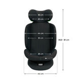 SCAUN AUTO KINDERKRAFT I-GROW 2 I-SIZE 40-150 CM, BLACK