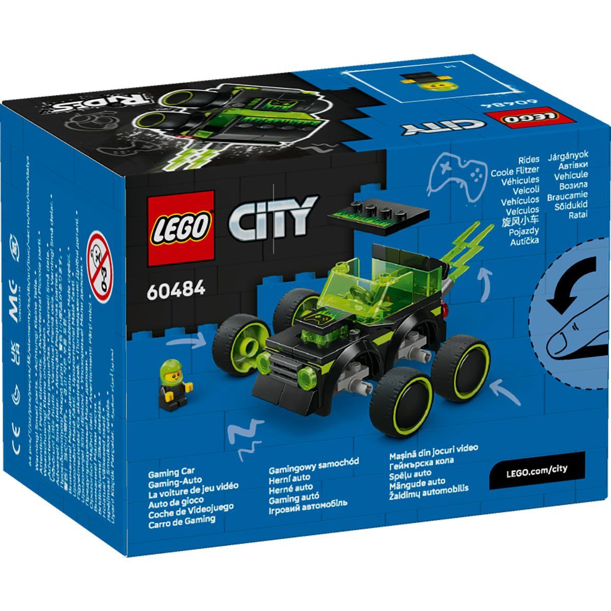 LEGO CITY VEHICULE MASINA DE CURSE DIN JOCURI VIDEO 60484