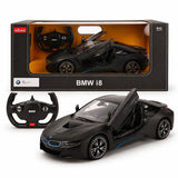 MASINA CU TELECOMANDA BMW I8 NEGRU SCARA 1 LA 14