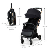 CARUCIOR SPORT KINDERKRAFT APINO, 0-22 KG, RAVEN BLACK