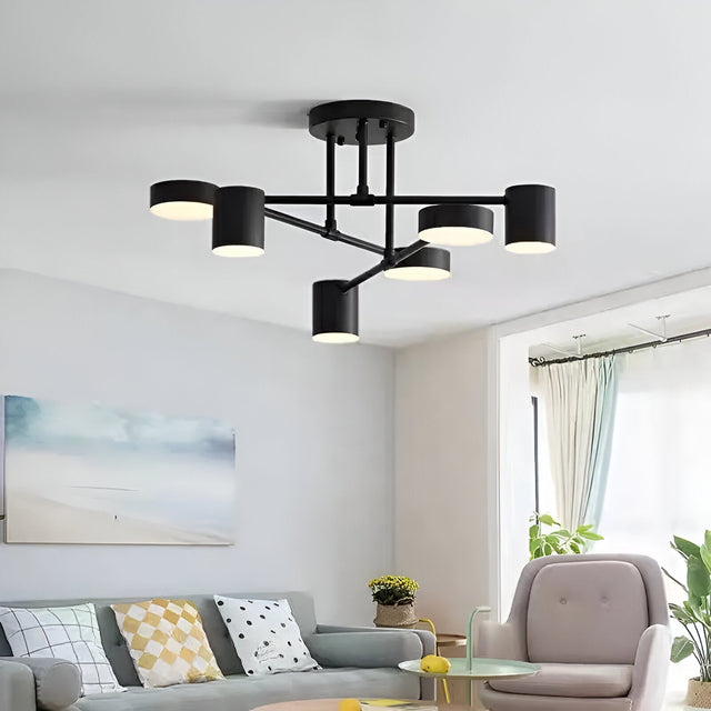 Lustra Led Galios, 6 Elemente, Lumina Rece/Calda/Neutra - vivimall.ro