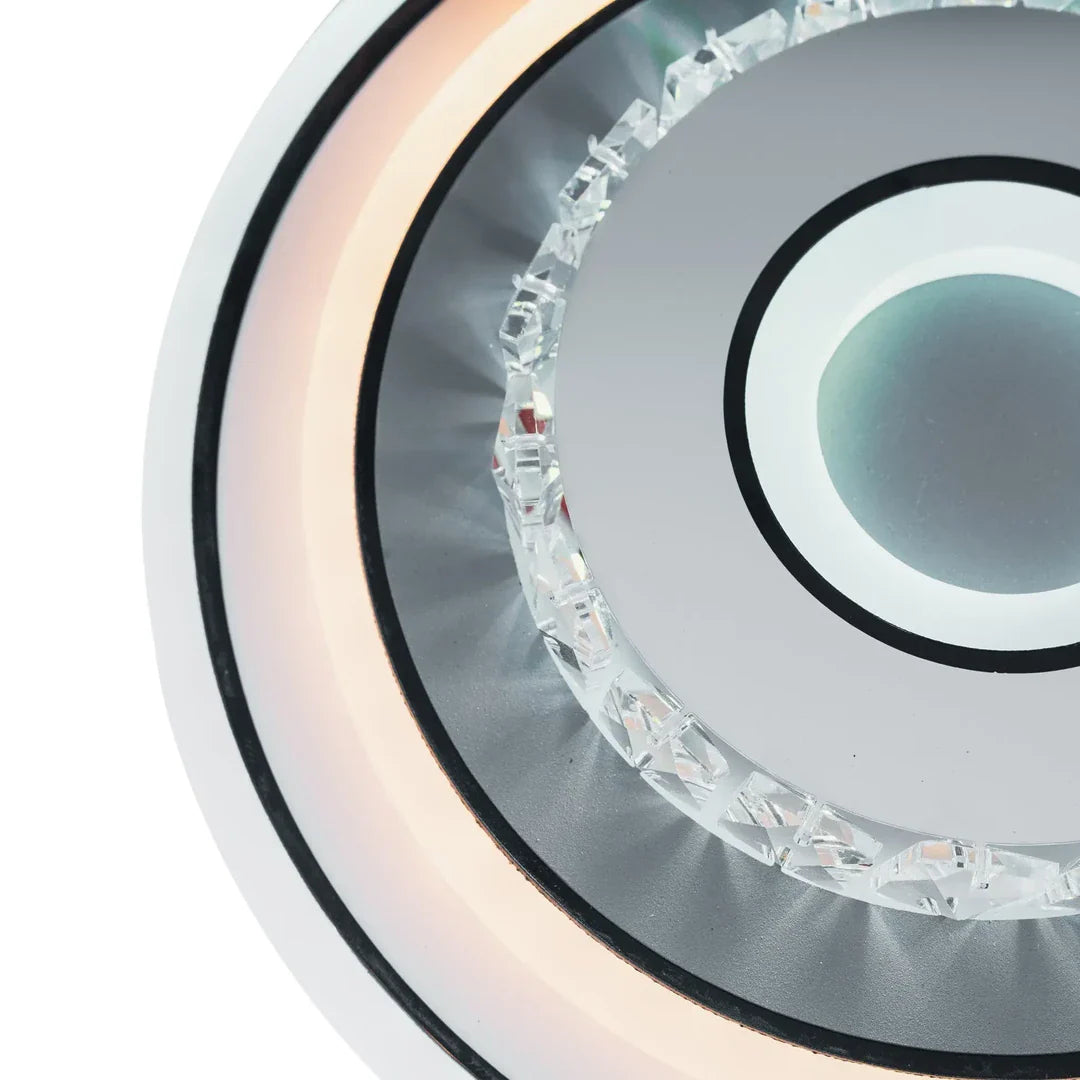 Lustra Led Cu Cristal Mita, Diametru 20Cm, Rotunda, Lumina Rece/Calda/Neutra - vivimall.ro