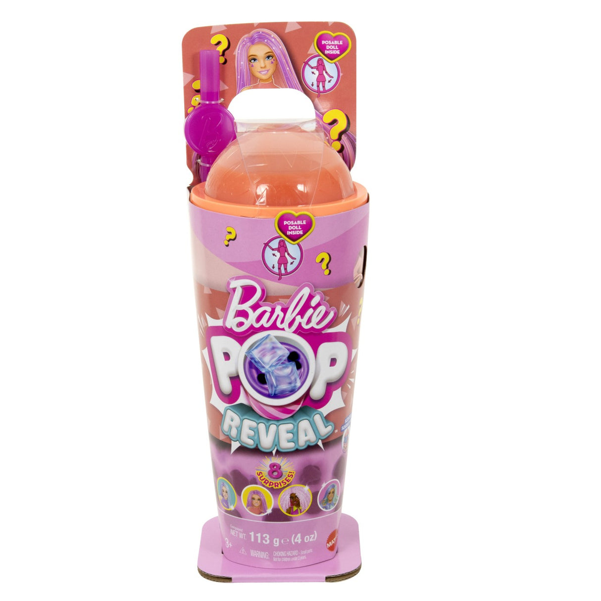 BARBIE POP REVEAL BUBBLE TEA PAPUSA BARBIE MANGO MOCHI