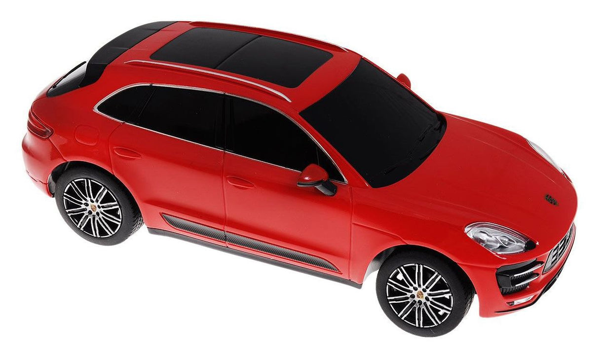 MASINA CU TELECOMANDA PORSCHE MACAN TURBO ROSU CU SCARA 1 LA 24