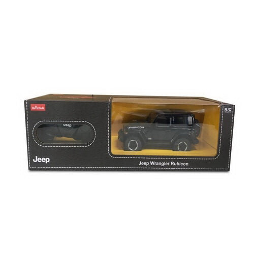MASINA CU TELECOMANDA JEEP WRANGLER JL NEGRU SCARA 1 LA 24