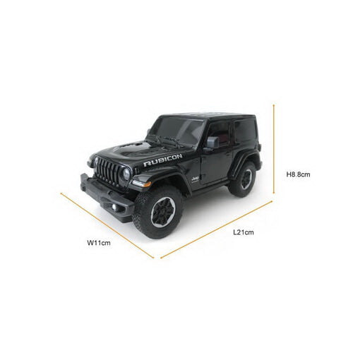 MASINA CU TELECOMANDA JEEP WRANGLER JL NEGRU SCARA 1 LA 24