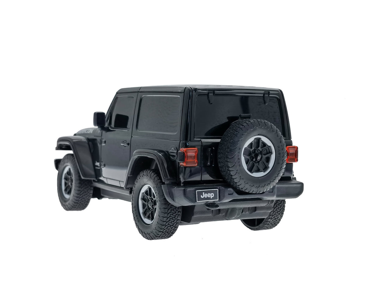 MASINA CU TELECOMANDA JEEP WRANGLER JL NEGRU SCARA 1 LA 24