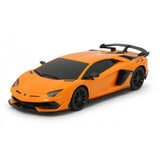 MASINA CU TELECOMANDA LAMBORGHINI AVENTADOR SVJ PORTOCALIU CU SCARA 1 LA 24