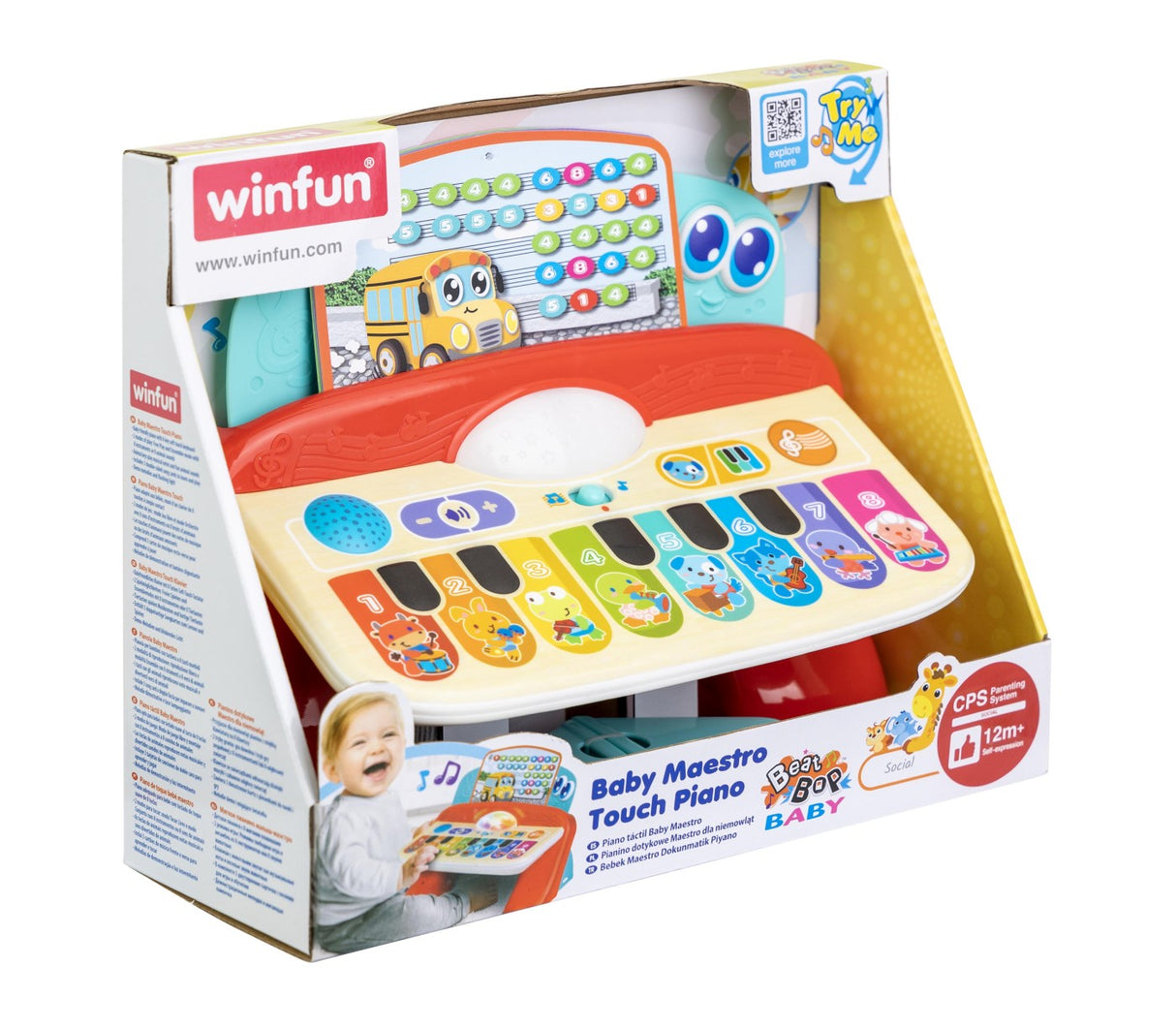 WINFUN PIAN CU SUNETE SI LUMINI CU 8 TASTE