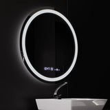 Oglinda Led Rotunda, 80Cm, Celeste Motionglow Marcello, Sistem Dezaburire, Ceas & Termometru - vivimall.ro