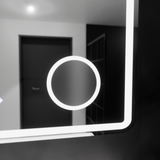 Oglinda Led Rectangulara, Riflesso Motionglow Marcello, Sistem Dezaburire, Ceas & Termometru, Lupa Cosmetica - vivimall.ro