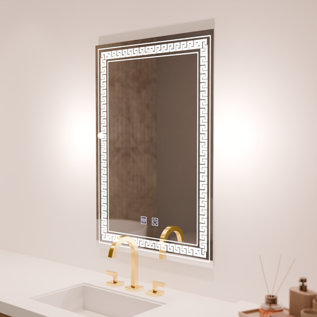 Oglinda Led Rentagulara, Touch Vivido, Sistem Dezaburire - vivimall.ro