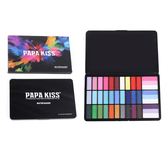 Paleta 39 Culori Vopsea de Fata, Vivimall, Activare cu Apa, 18.5 x 11.7 x 1.5 cm, Multicolor - vivimall.ro