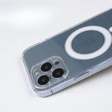 Husa protectie Flippy pentru iPhone 13 Mag Safe, 2 in 1 incarcare si magnet, Silicone, Transparenta - vivimall.ro