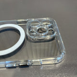 Husa protectie Flippy pentru iPhone 13 Mag Safe, 2 in 1 incarcare si magnet, Silicone, Transparenta - vivimall.ro