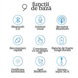 Adaptor Audio Bluetooth Auto, Flippy, BR06 T6, Pentru Telefon Mobil si Sistem Audio Auto