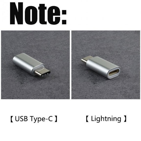 Adaptor Lightning (mama) to Type-C(tata) 2,8 cm Argintiu - vivimall.ro