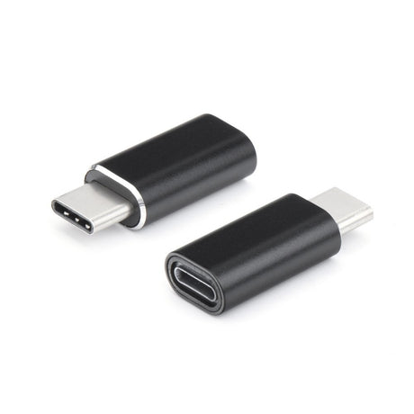 Adaptor Compatibil iPhone(mama) to Type-C(tata) 2,8 cm, Flippy, Negru - vivimall.ro