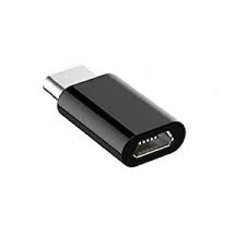 Adaptor micro USB (mama) to Type-C(tata) cu Agatatoare Breloc inclusa, Negru - vivimall.ro