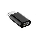 Adaptor micro USB (mama) to Type-C(tata) cu Agatatoare Breloc inclusa, Negru - vivimall.ro