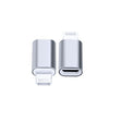 Adaptor Type C (mama) to Lightning (tata) cu Agatatoare Breloc inclusa, Argintiu - vivimall.ro