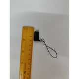 Adaptor Type C (mama) to Lightning (tata) cu Agatatoare Breloc inclusa, Negru - vivimall.ro