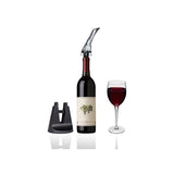Aerator cu Turnator de Vin 2in1, Vivimall, Decantare, Anti-Picurare, Fara Scurgere, 18x10x8cm, Negru - vivimall.ro