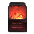 Mini aerotermaă portabilă 1000W cu display LCD și efect de șemineu, vedere frontală