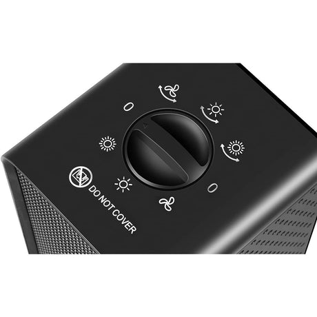 Aeroterma / Radiator Flippy, 1200 W, 2 trepte de putere, termostat reglabil, Negru - vivimall.ro