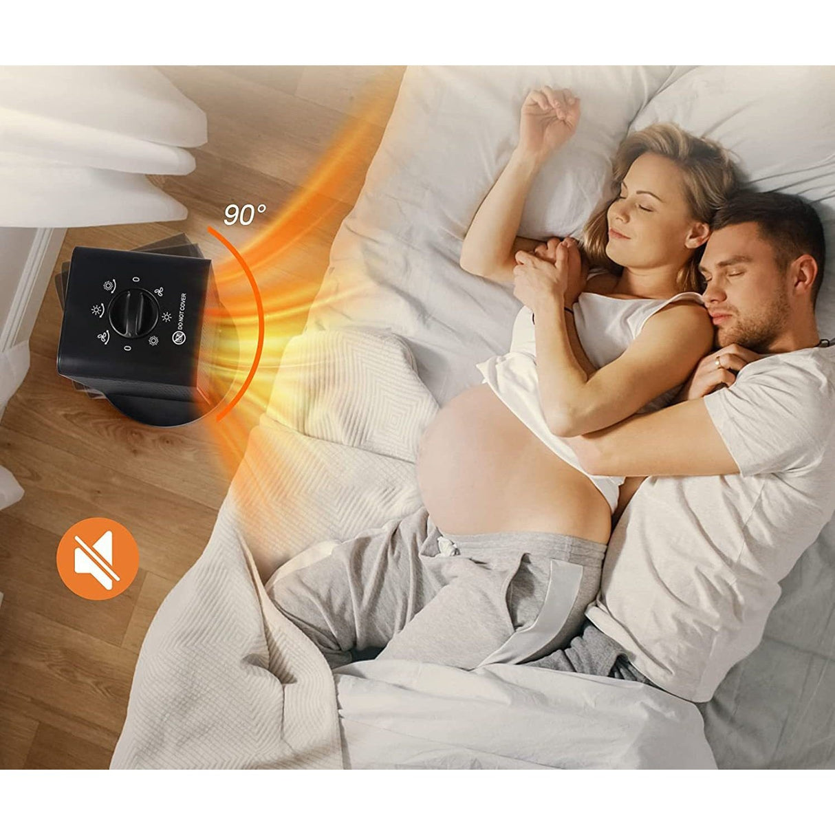 Aeroterma / Radiator Flippy, 1200 W, 2 trepte de putere, termostat reglabil, Negru - vivimall.ro