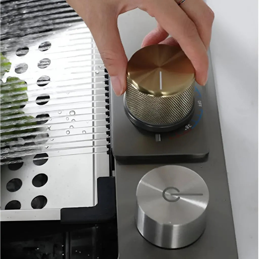 Set Chiuvetă Bucătărie Inox Baterie Dublă Grafit | KitchenPro - vivimall.ro