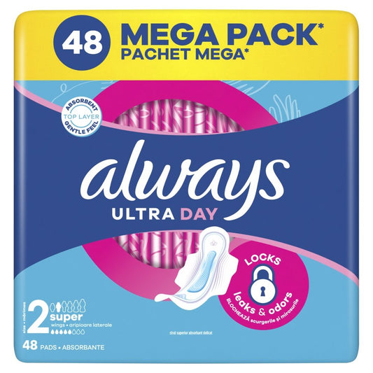 Absorbante Zilnice, Always, Ultra, Set 48 Bucati - vivimall.ro