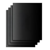 Set 4 Folii Antiaderente din Teflon, Vivimall, Multifunctionale, Rezistente la Apa si Temperaturi Ridicate, pentru Gratar, Cuptor, BBQ Grill, 40x33 cm, Negru - vivimall.ro