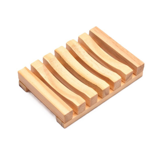 Savoniera, Vivimall, din Lemn de Bambus, Scurgere Apa, 11.5 x 8 cm, Natur - vivimall.ro