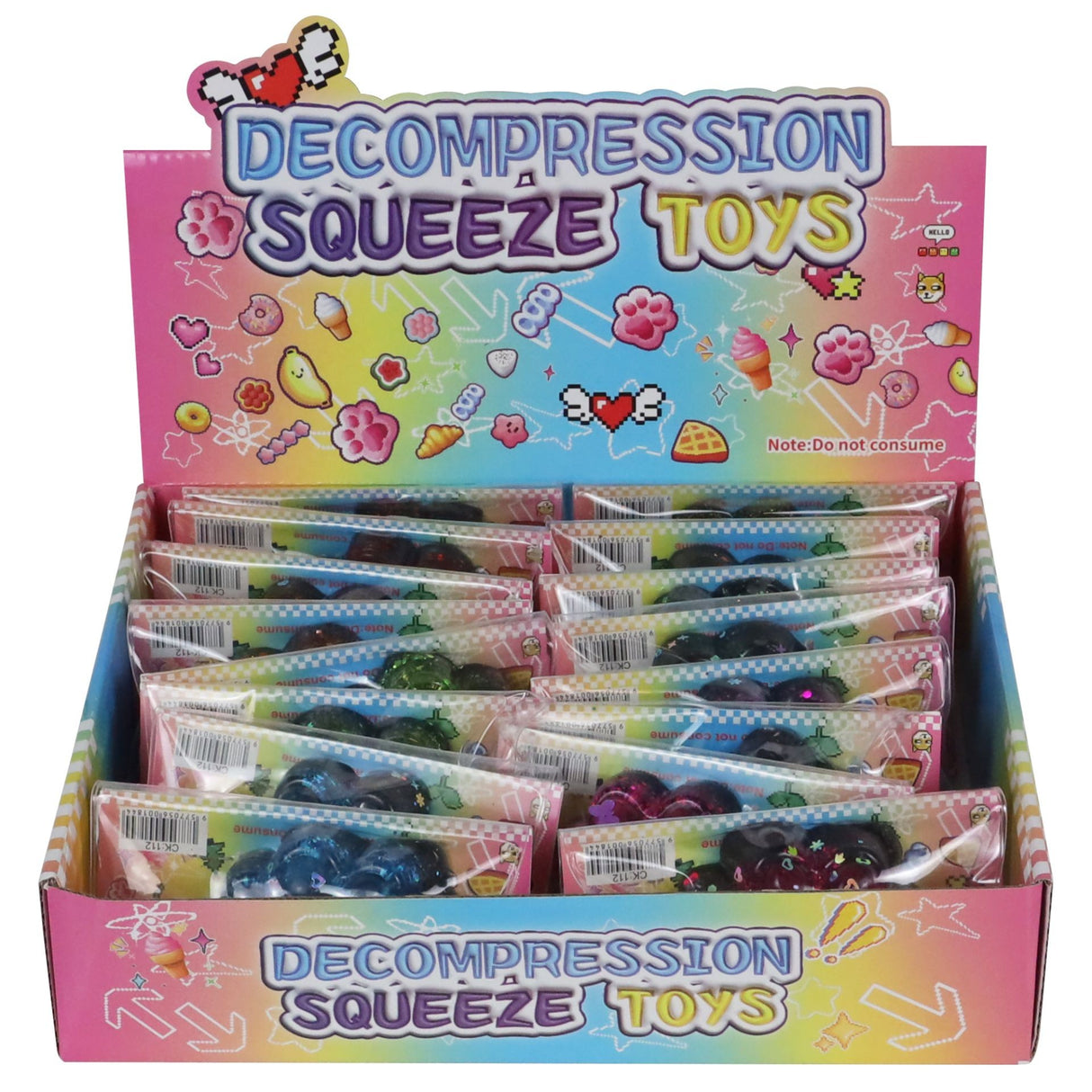 Csomagolás Squishy Cat Paw stresszoldó játékokhoz, lassan visszapattanó
