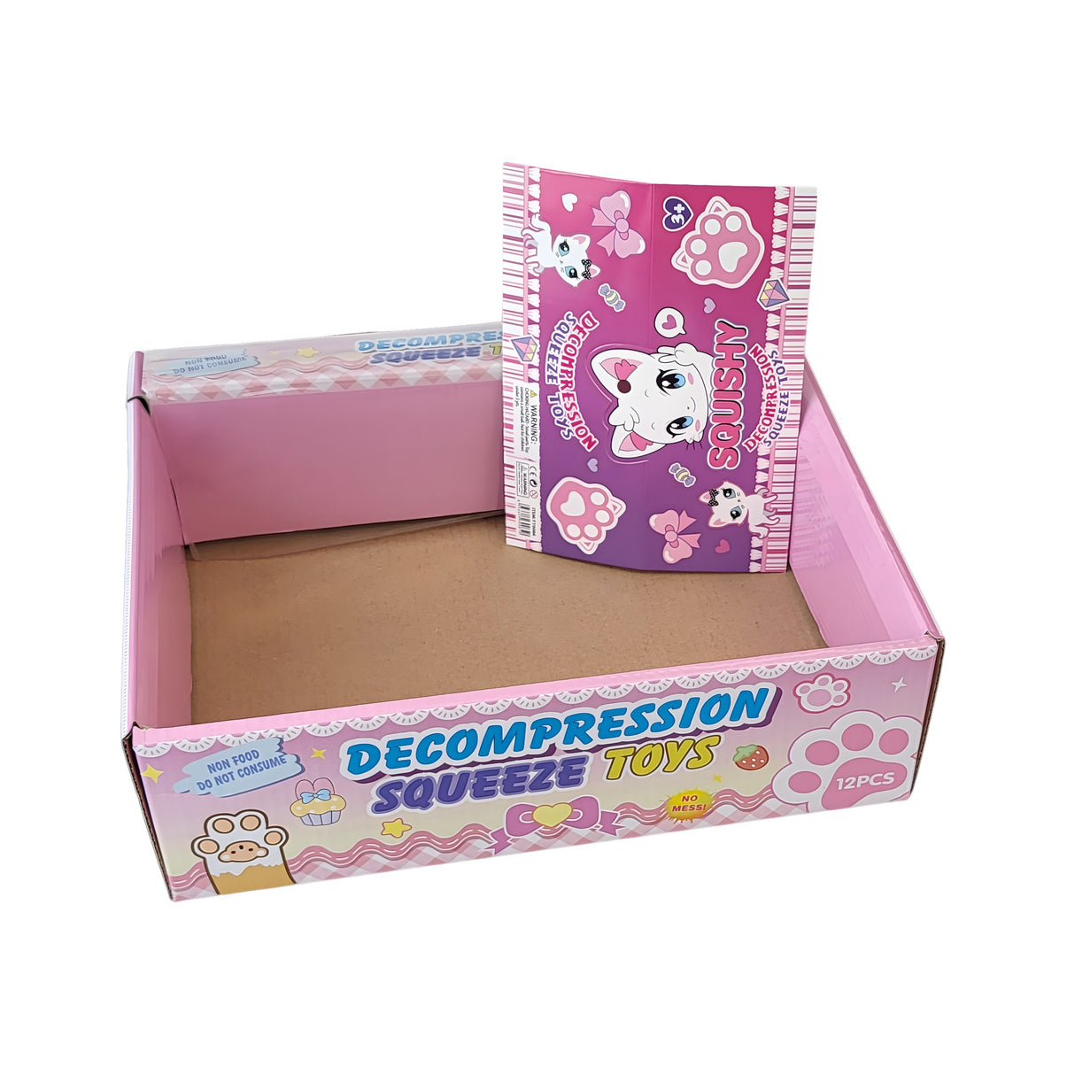 Ambalaj pentru Jucarii Antistres Squishy, Vivimall, cu Revenire Lenta, Pinch Family, Multicolor - vivimall.ro