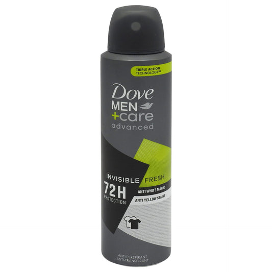 Antiperspirant Deodorant, Dove, 150 ml Men Advanced Care Invisible Fresh